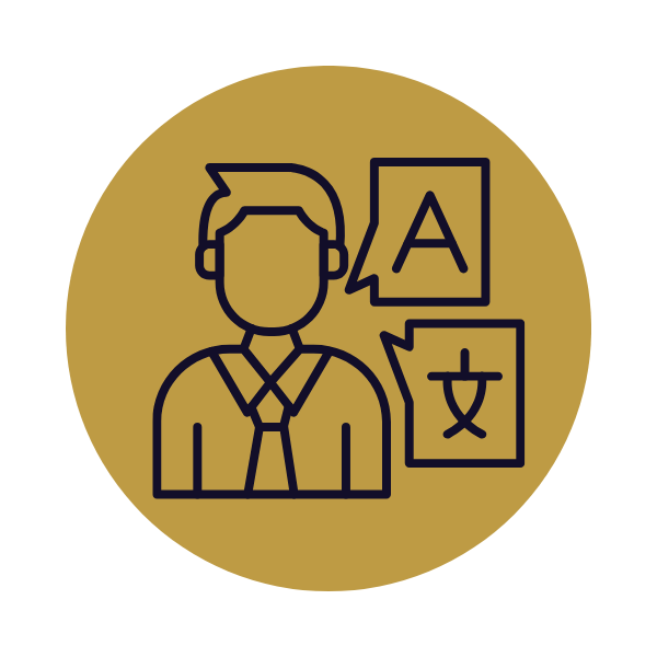 professional interpreter icon